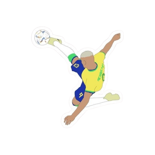 Premium Brazilian football glossy sticker - Brazil Football Sticker #90 - Premium Glossy