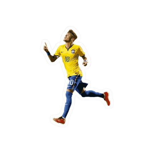 Premium Brazilian football glossy sticker - Brazil Football Sticker #91 - Premium Glossy