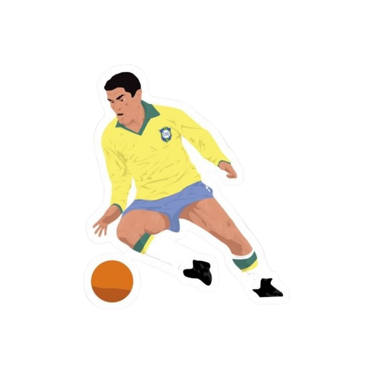 Premium Brazilian football glossy sticker - Brazil Football Sticker #92 - Premium Glossy
