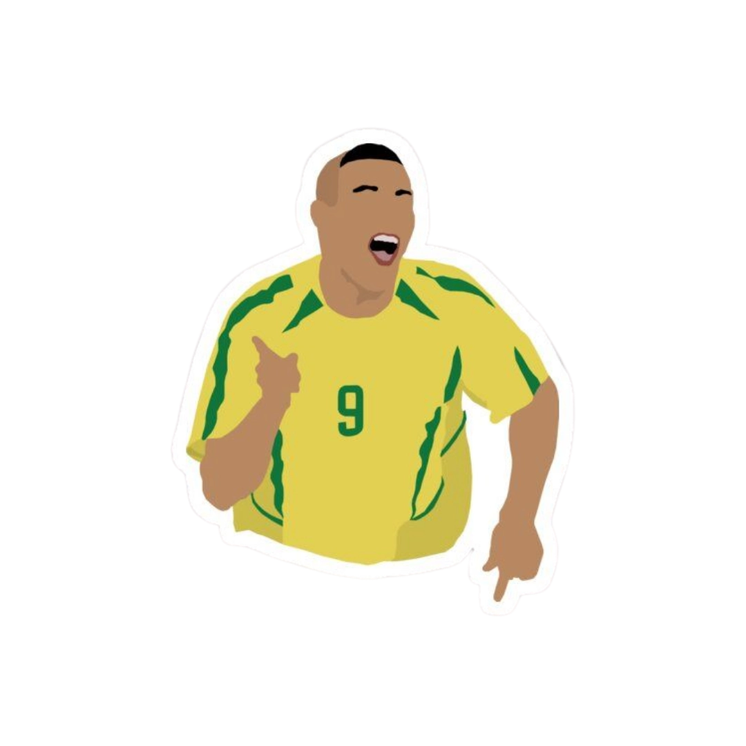 Premium Brazilian football glossy sticker - Brazil Football Sticker #93 - Premium Glossy