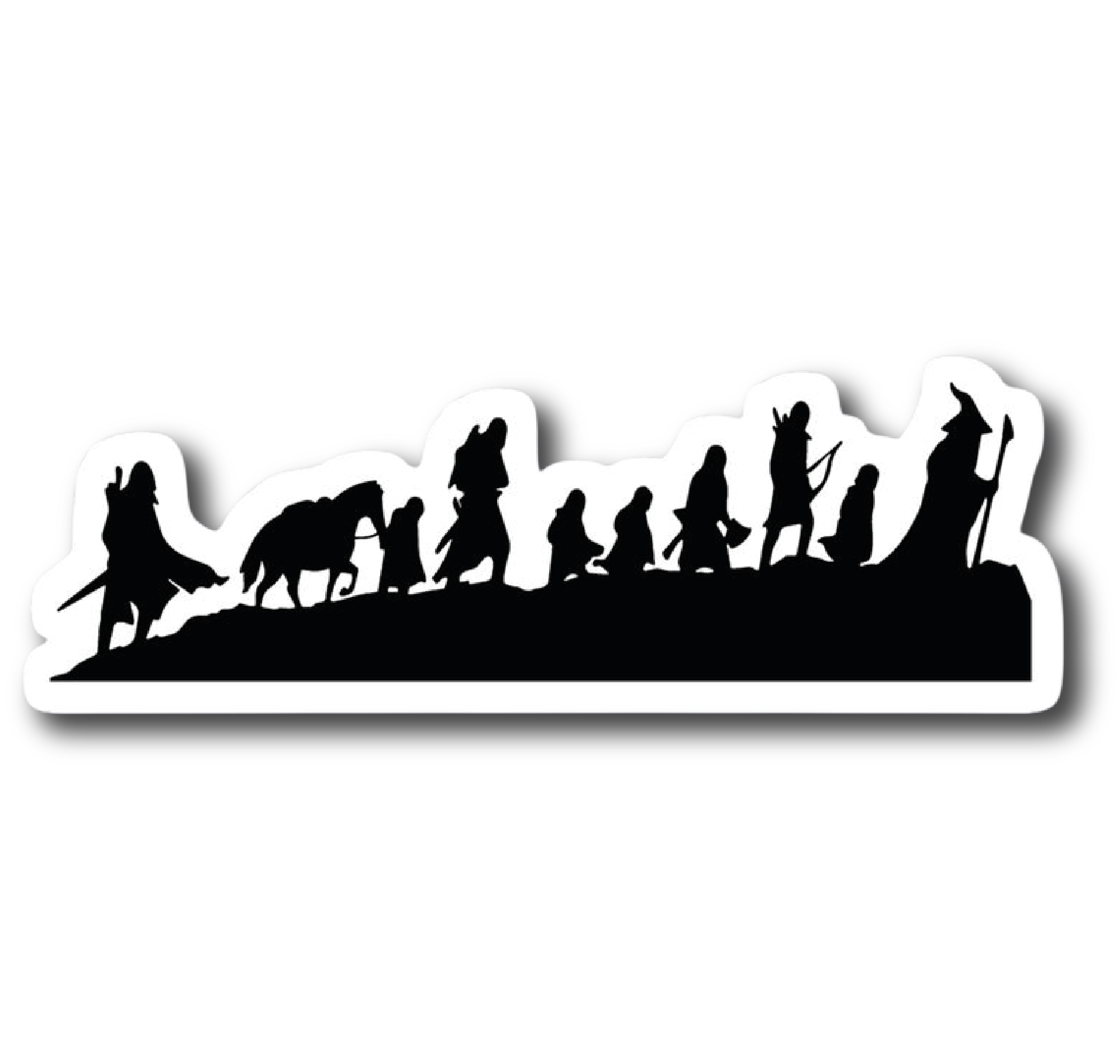 The Fellowship — Silhouette Journey Sticker