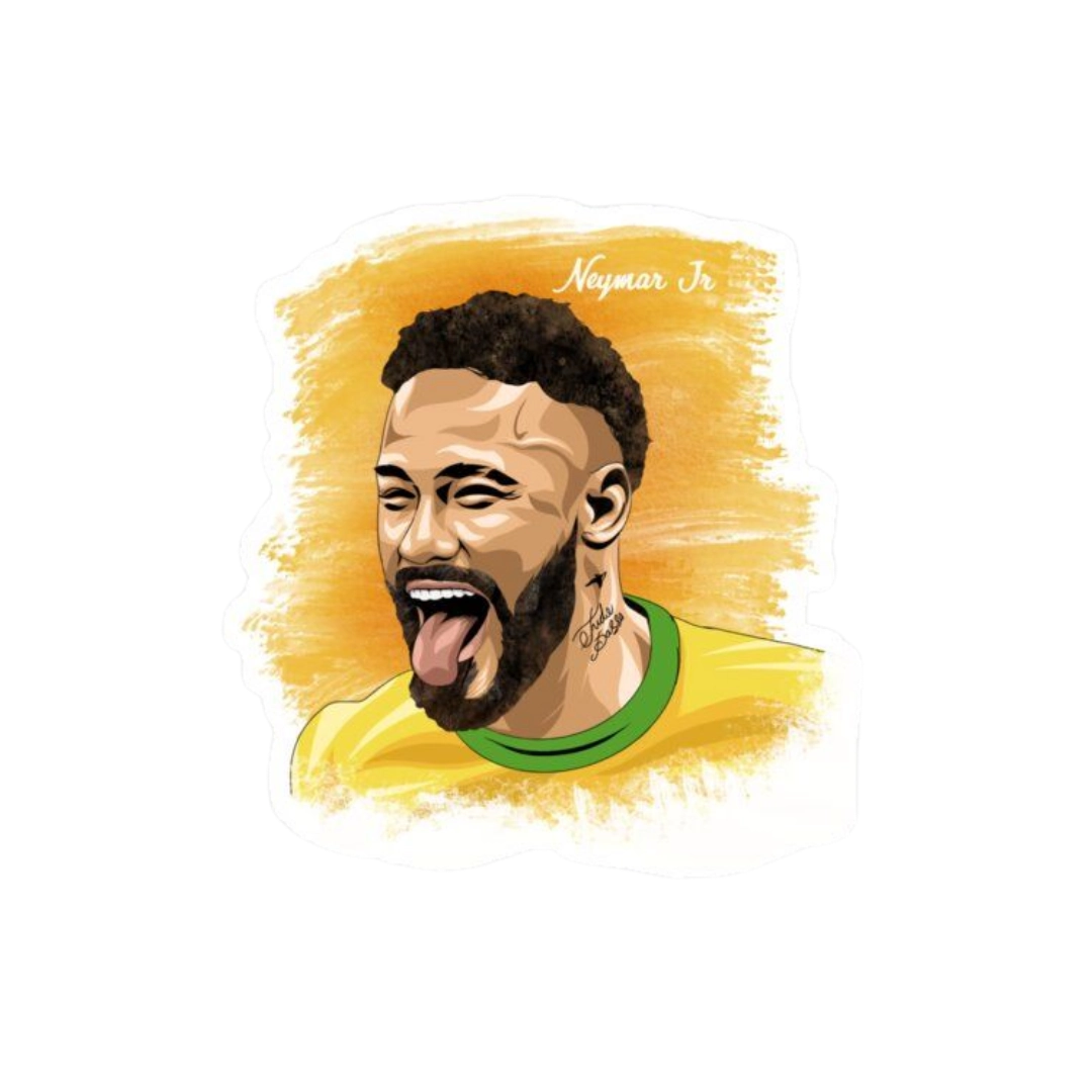 Premium Brazilian football glossy sticker - Brazil Football Sticker #95 - Premium Glossy