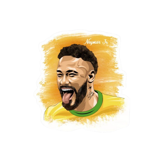 Premium Brazilian football glossy sticker - Brazil Football Sticker #95 - Premium Glossy