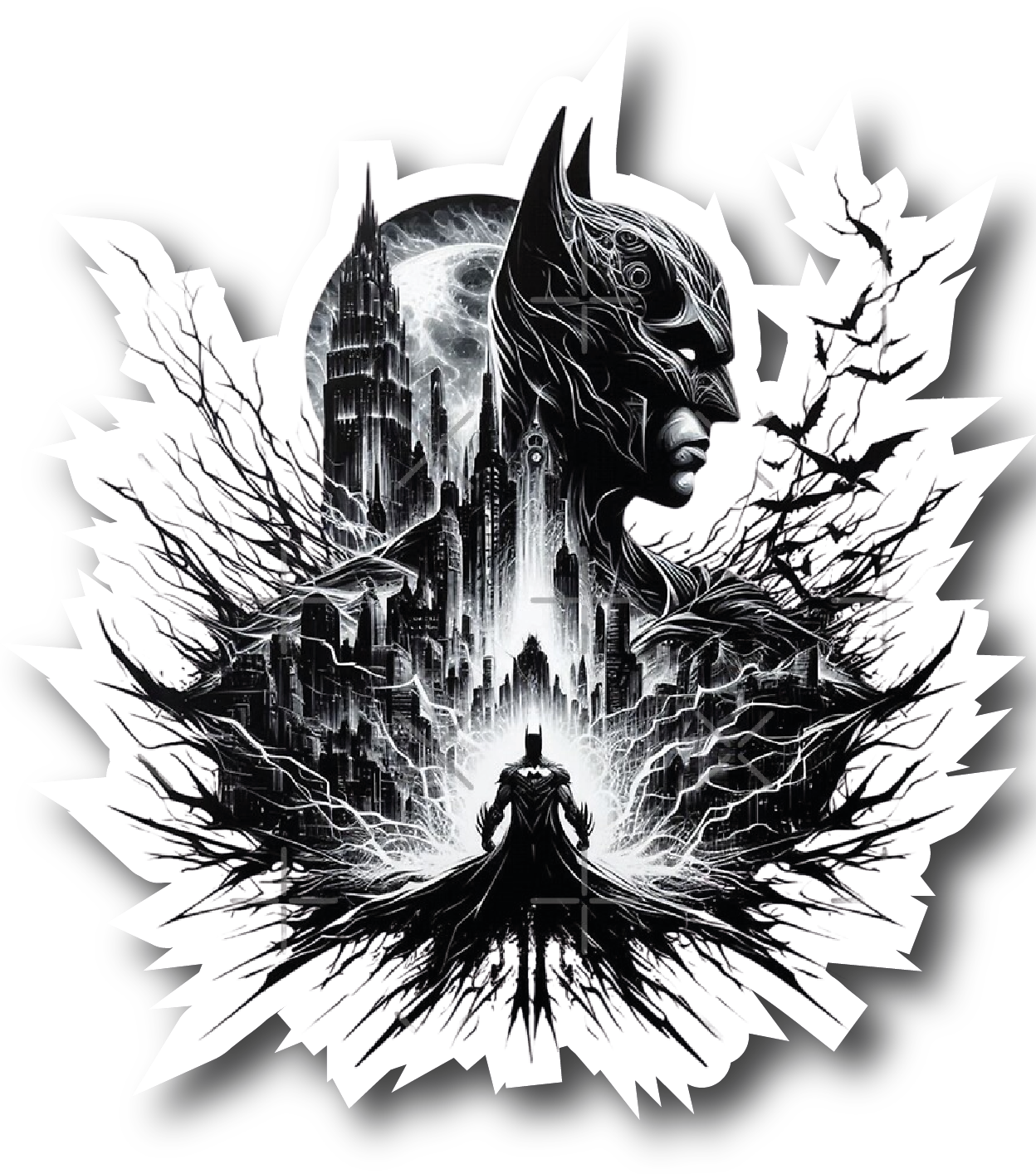Batman — Gotham Storm Silhouette Sticker