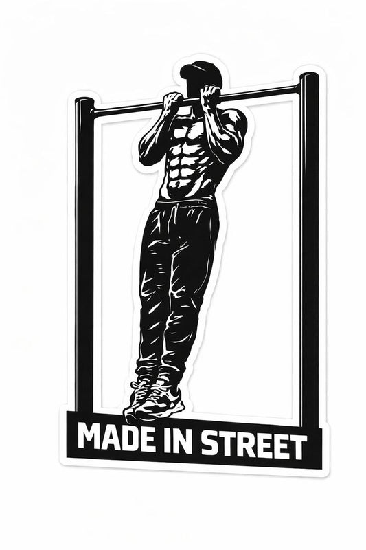Made in Street — Calisthenics Pull-Up Sticker