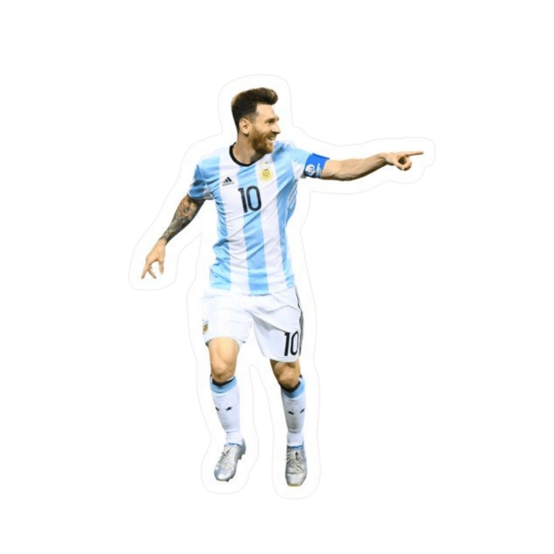 Premium Argentine football glossy sticker - Argentina Football Sticker #109 - Premium Glossy