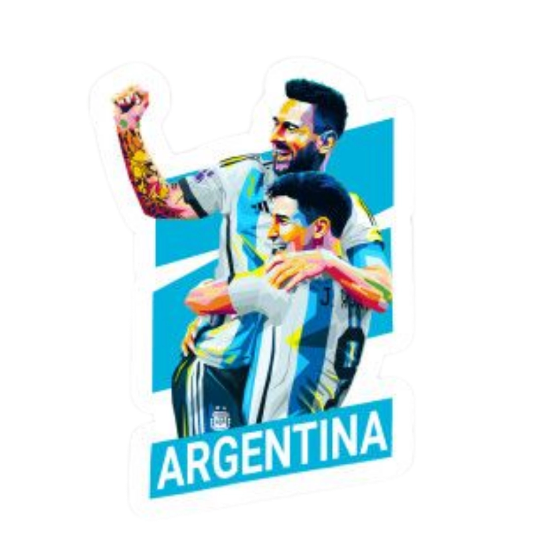 Premium Argentine football glossy sticker - Argentina Football Sticker #114 - Premium Glossy
