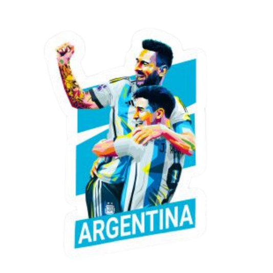 Premium Argentine football glossy sticker - Argentina Football Sticker #114 - Premium Glossy
