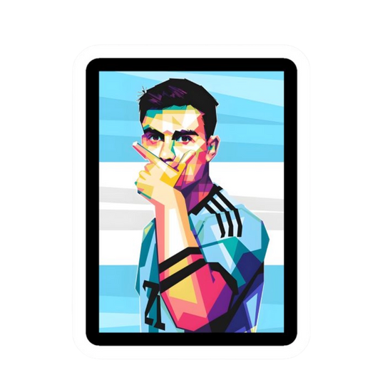 Premium Argentine football glossy sticker - Argentina Football Sticker #76 - Premium Glossy