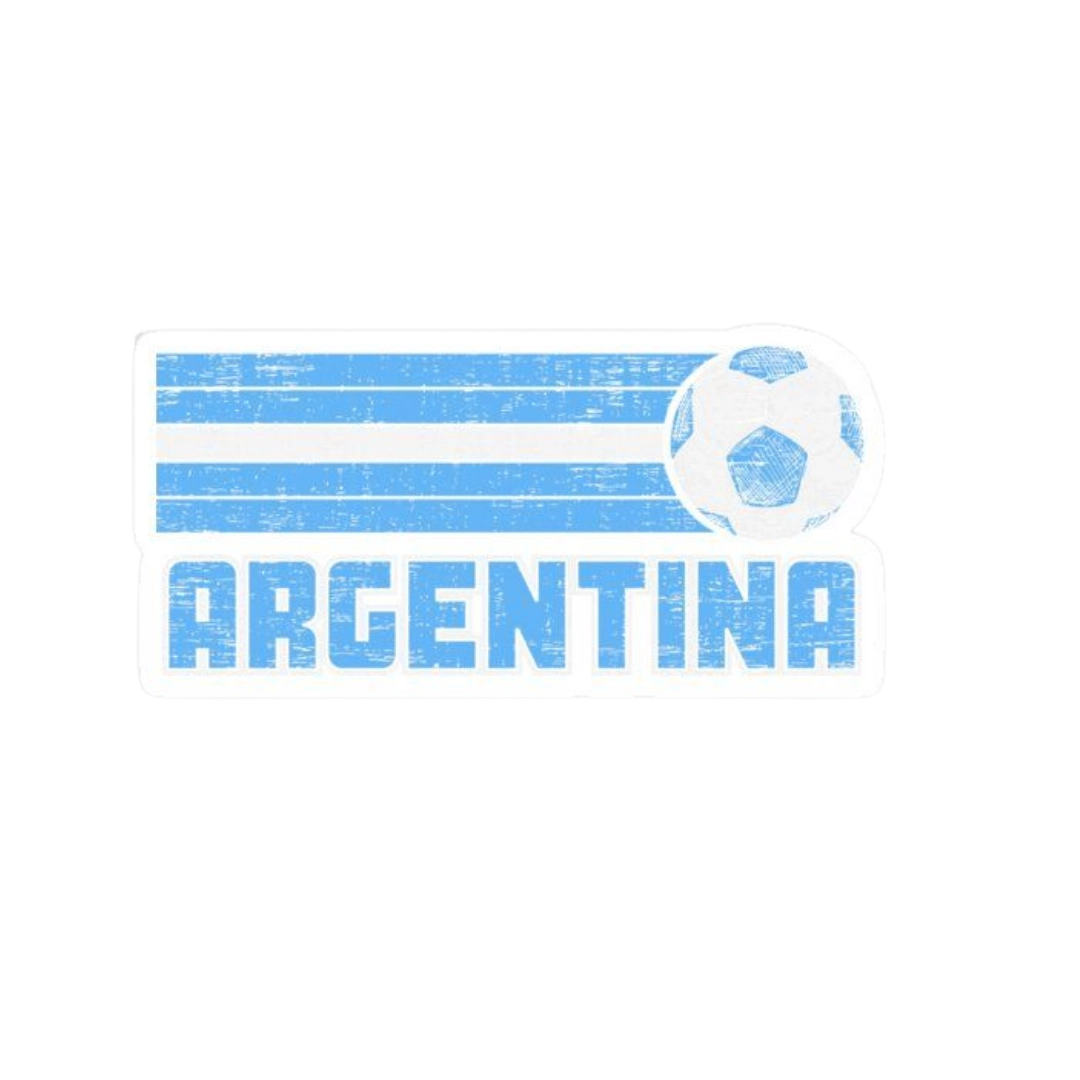 Premium Argentine football glossy sticker - Argentina Football Sticker #86 - Premium Glossy