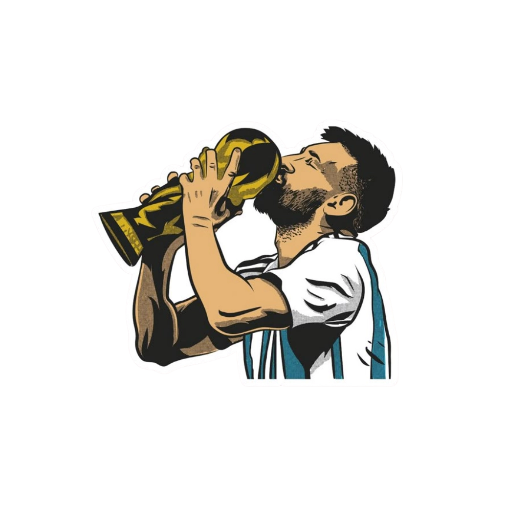 Premium Argentine football glossy sticker - Argentina Football Sticker #89 - Premium Glossy