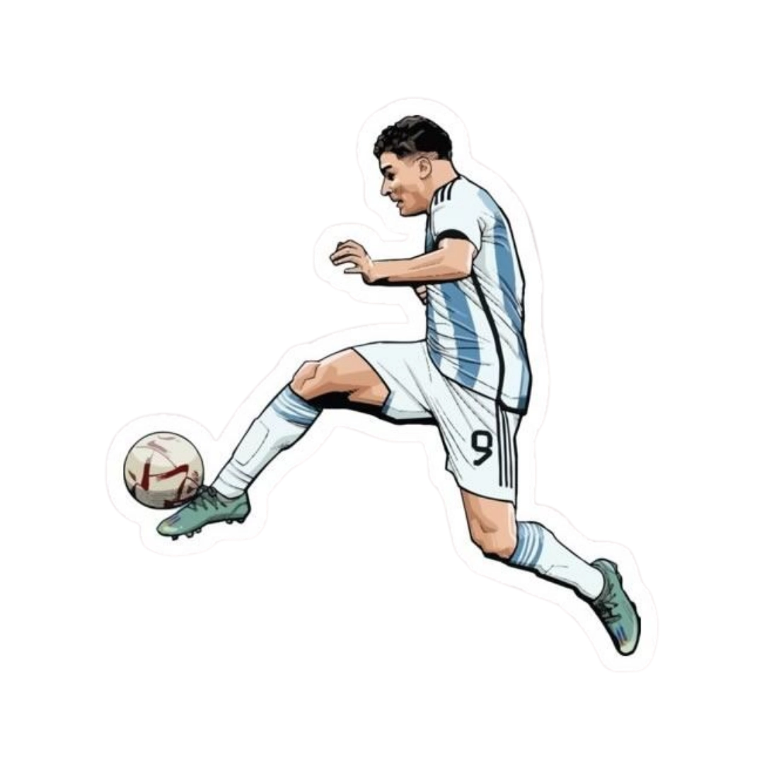 Premium Argentine football glossy sticker - Argentina Football Sticker #92 - Premium Glossy