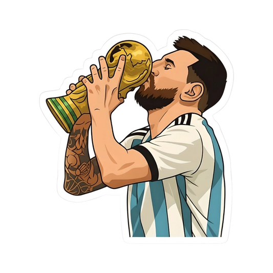 Premium Argentine football glossy sticker - Argentina Football Sticker #98 - Premium Glossy