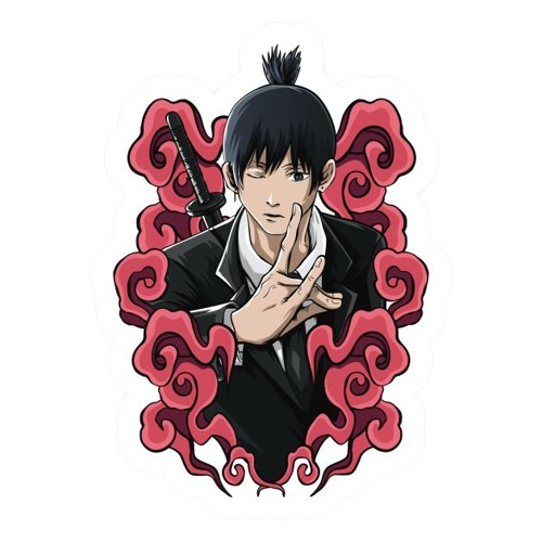 Aki Hayakawa — Fox Devil Hand Sign Sticker | Chainsaw Man