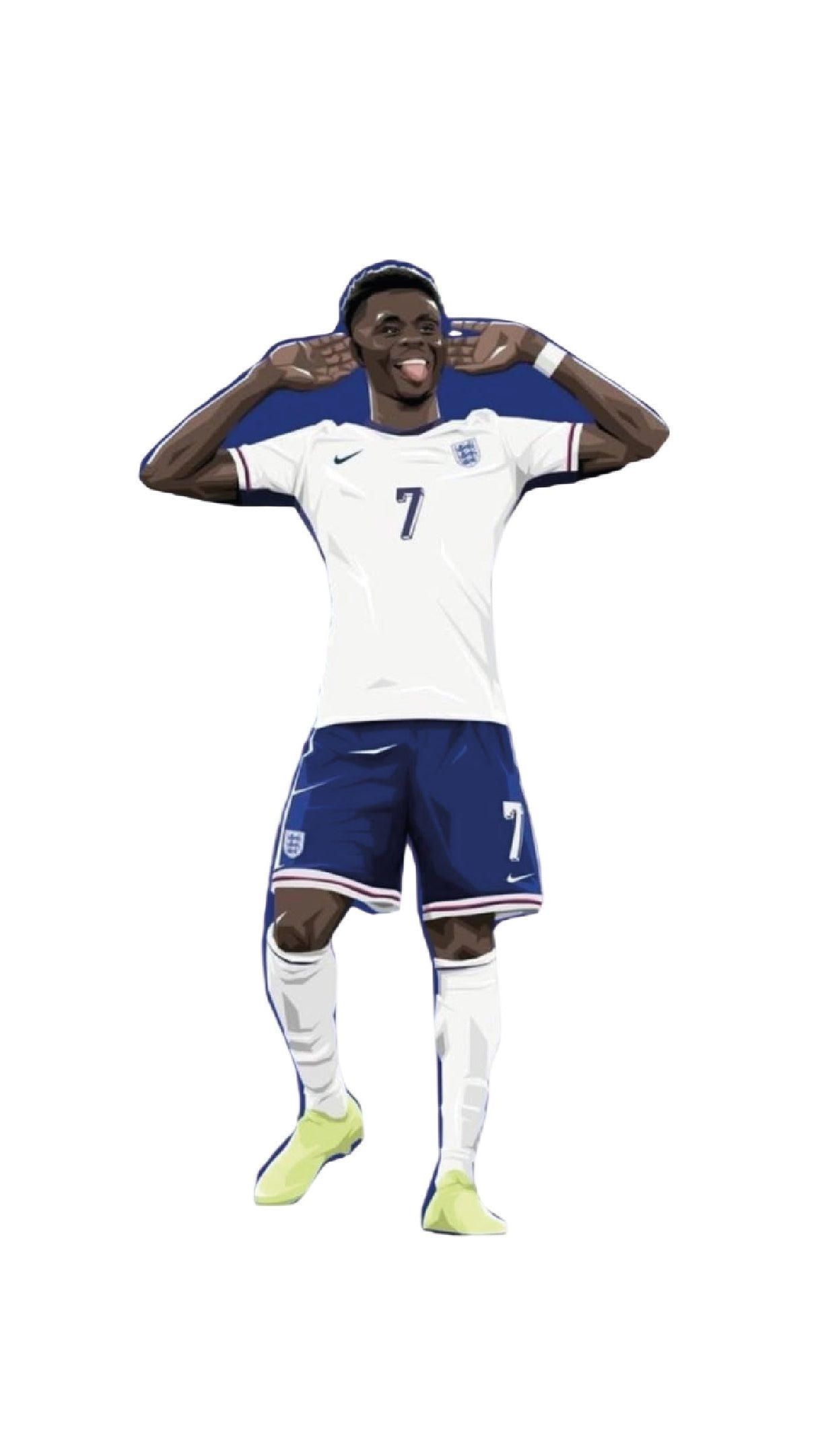 Bukayo Saka England Football Sticker