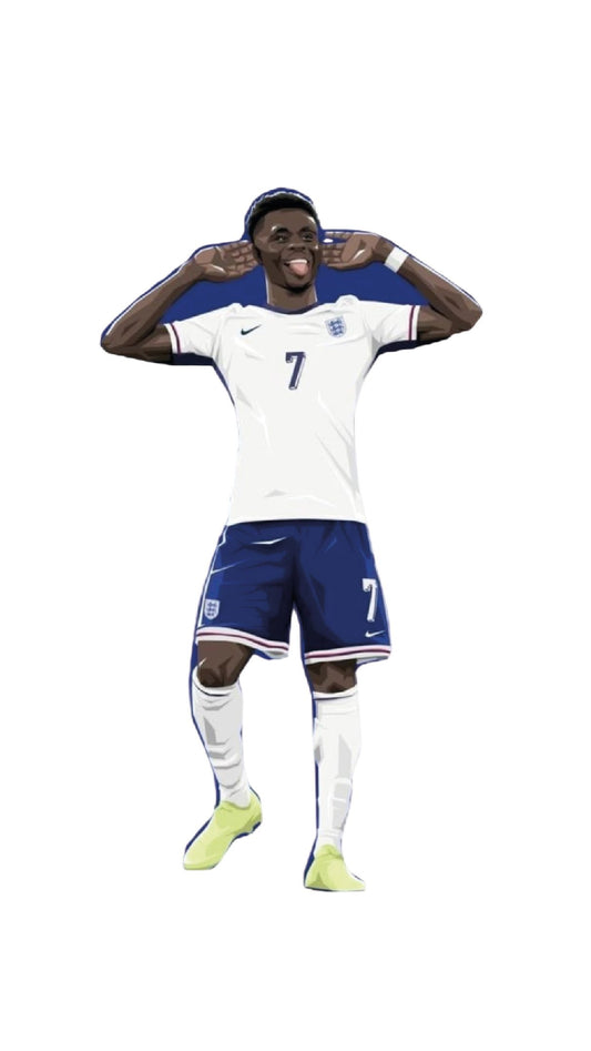 Bukayo Saka England Football Sticker