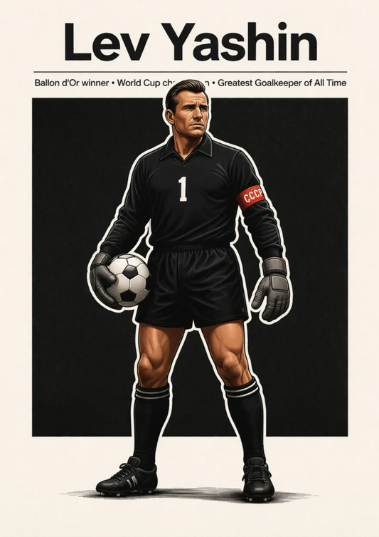 Lev Yashin USSR Football Legend All-Star Poster Sticker