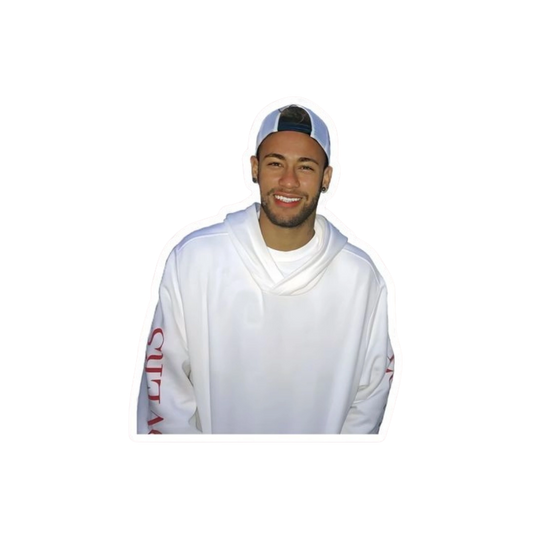 Premium Brazilian football glossy sticker - Neymar mbappe 3 - Premium Glossy Football Sticker