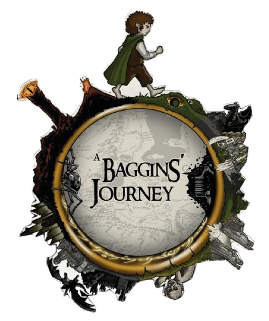 A Baggins' Journey — Bilbo and Map Ring Sticker