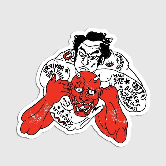 Half Sumo NYC — Oni Grappler Sticker