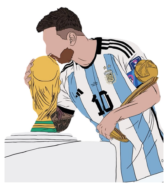 Premium Argentine football glossy sticker - Argentina Football Sticker #06 - Premium Glossy