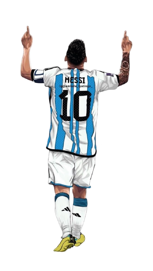 Premium Argentine football glossy sticker - Argentina Football Sticker #09 - Premium Glossy