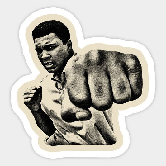Muhammad Ali — Vintage Knockout Punch Sticker