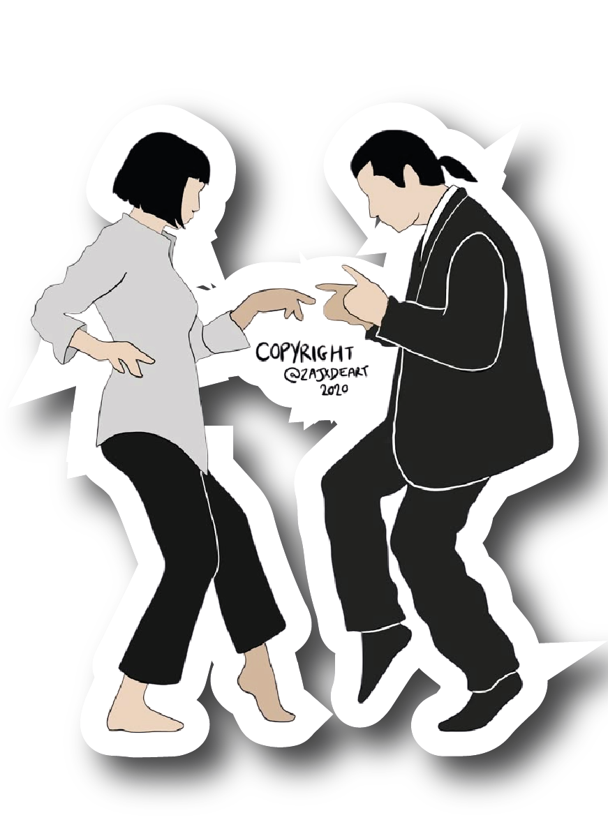 Vincent Vega and Mia Wallace — Twist Dance Sticker