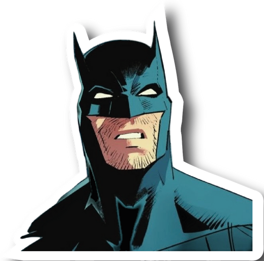 Batman — Angry Teal Close-Up Sticker
