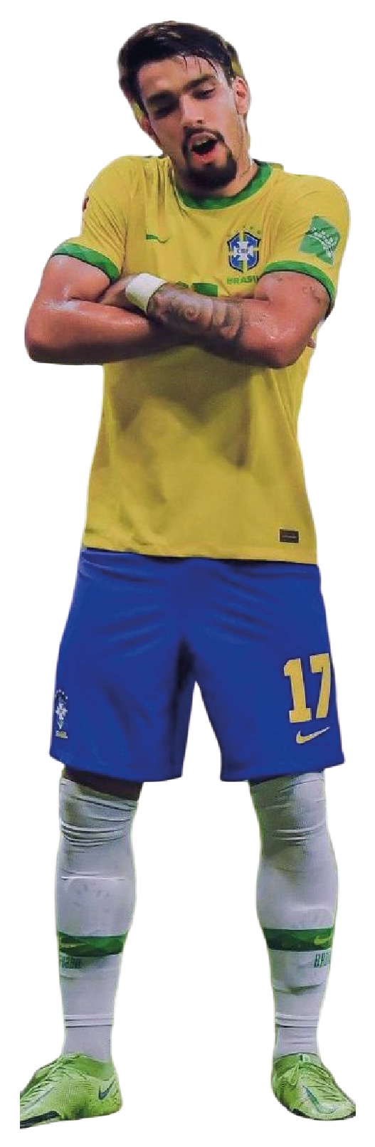 Premium Brazilian football glossy sticker - brazil 01 - Premium Glossy Football Sticker