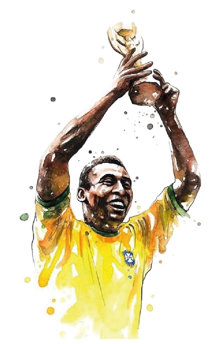 Premium Brazilian football glossy sticker - brazil 04 - Premium Glossy Football Sticker