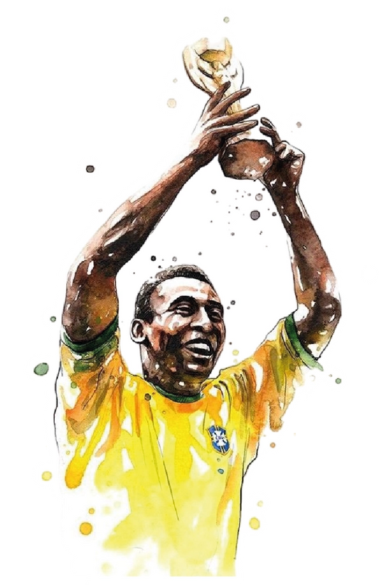 Premium Brazilian football glossy sticker - brazil 04 - Premium Glossy Football Sticker