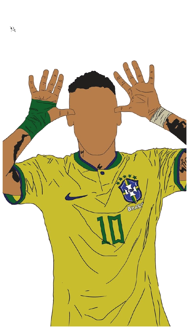 Premium Brazilian football glossy sticker - brazil 07 - Premium Glossy Football Sticker