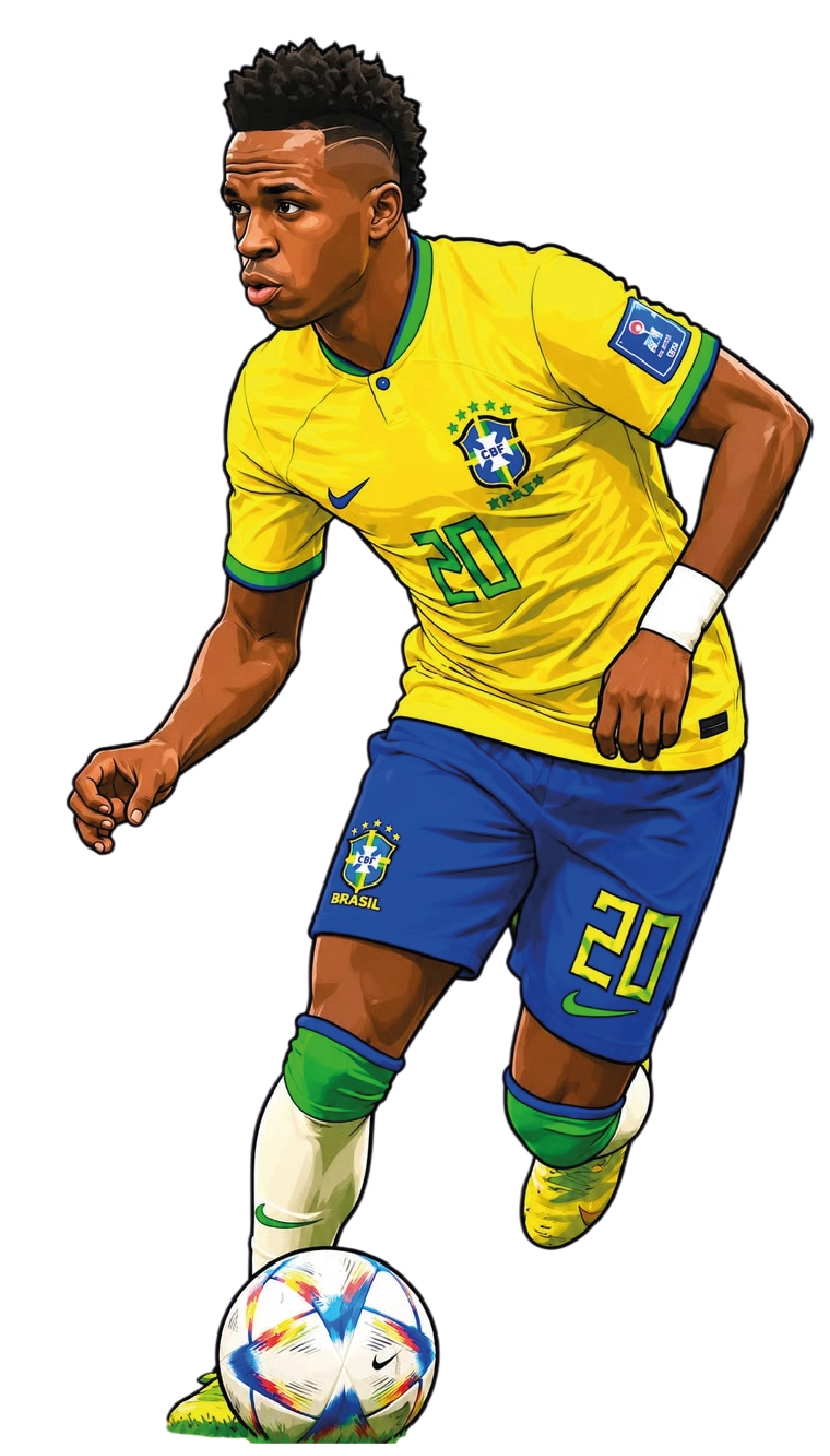 Premium Brazilian football glossy sticker - brazil 13 - Premium Glossy Football Sticker