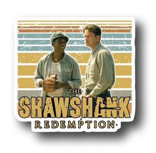 Red and Andy — Retro Movie Poster Sticker