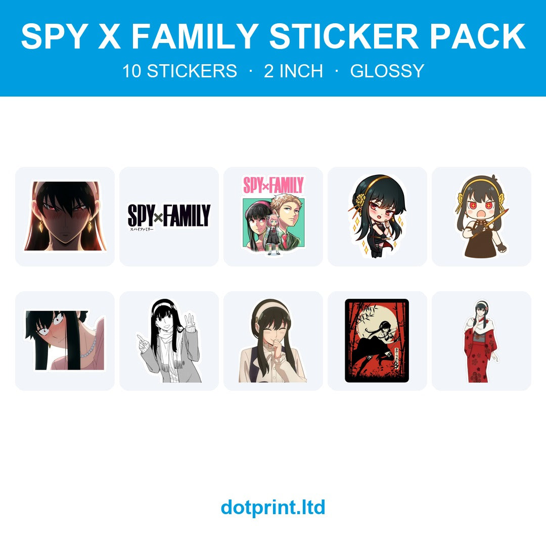 Spy x Family Sticker Pack — 10 Stickers