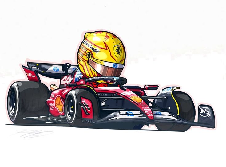 F1 Illustration 03 — Formula 1 Sticker