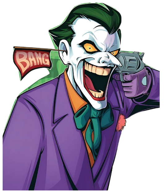 The Joker — Bang Flag Gun Sticker