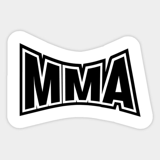 MMA — Wavy Block Logo Sticker