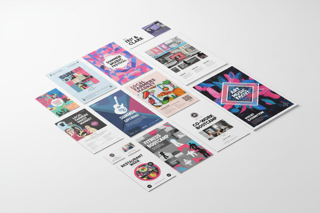 flyers and posters for catalog image