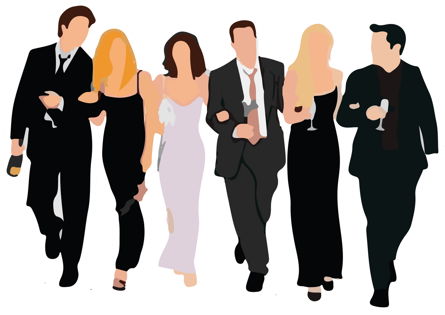 Friends All-Star Poster Sticker #13 - Premium Glossy Poster Sticker