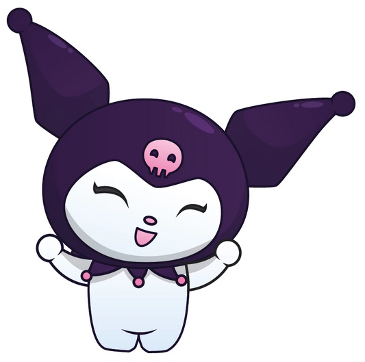Kuromi Standing Happy Arms Up Sticker