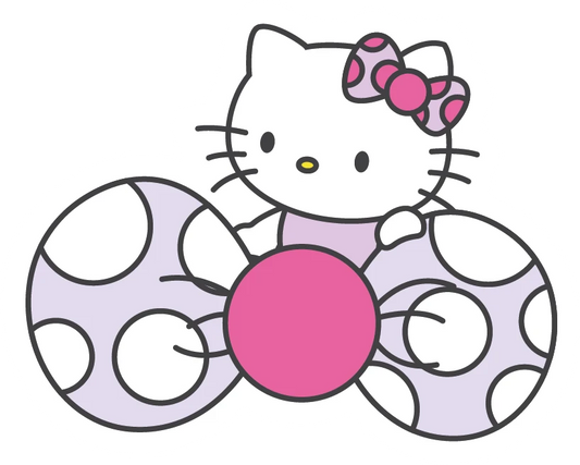 Hello Kitty Polka Dot Play Balls Sticker